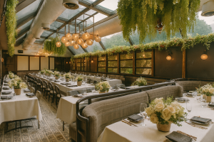 Image of Eden Restaurant interior with private event setup